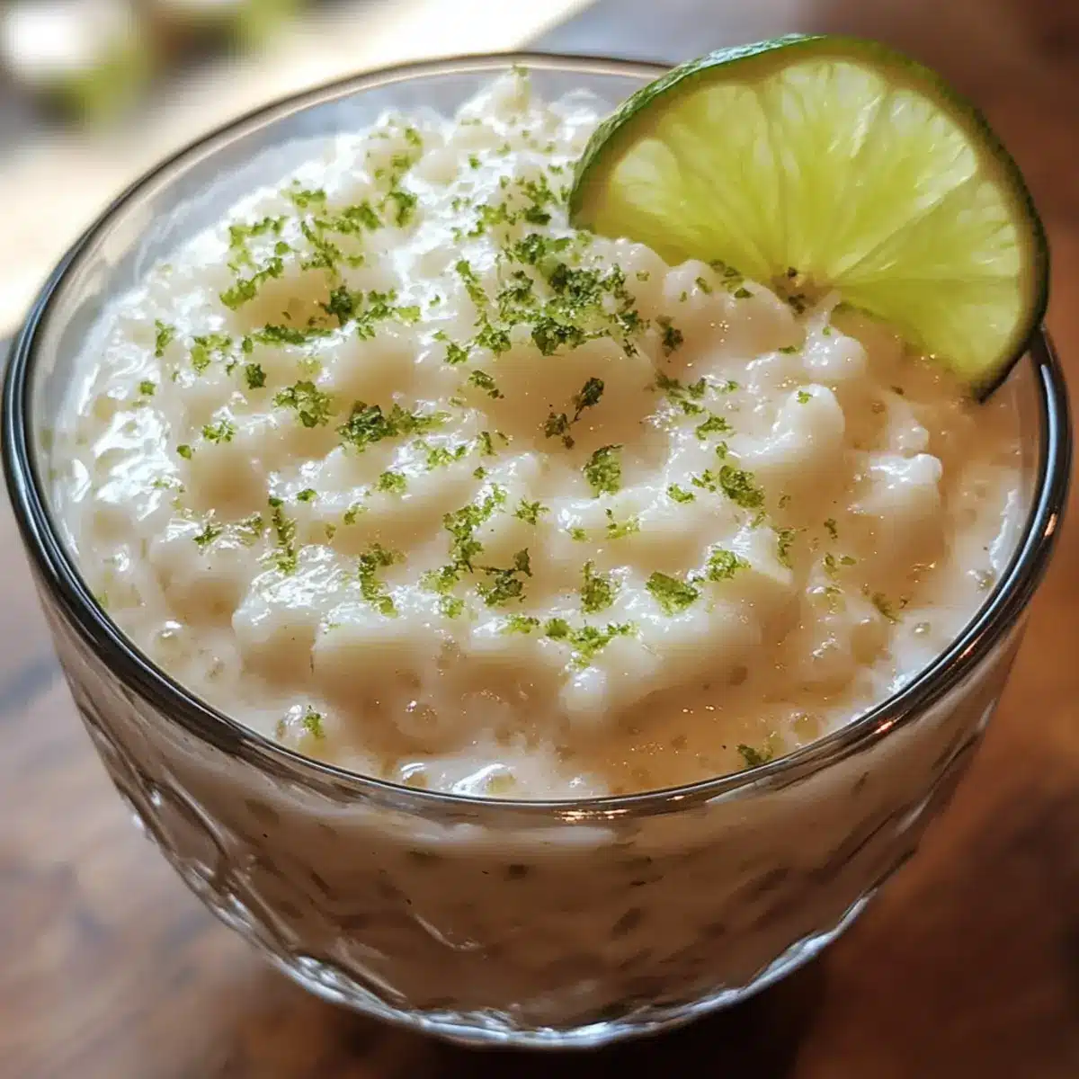 Coconut Lime Tapioca Pudding