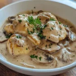 Easter Egg Creamy Mushroom Stroganoff