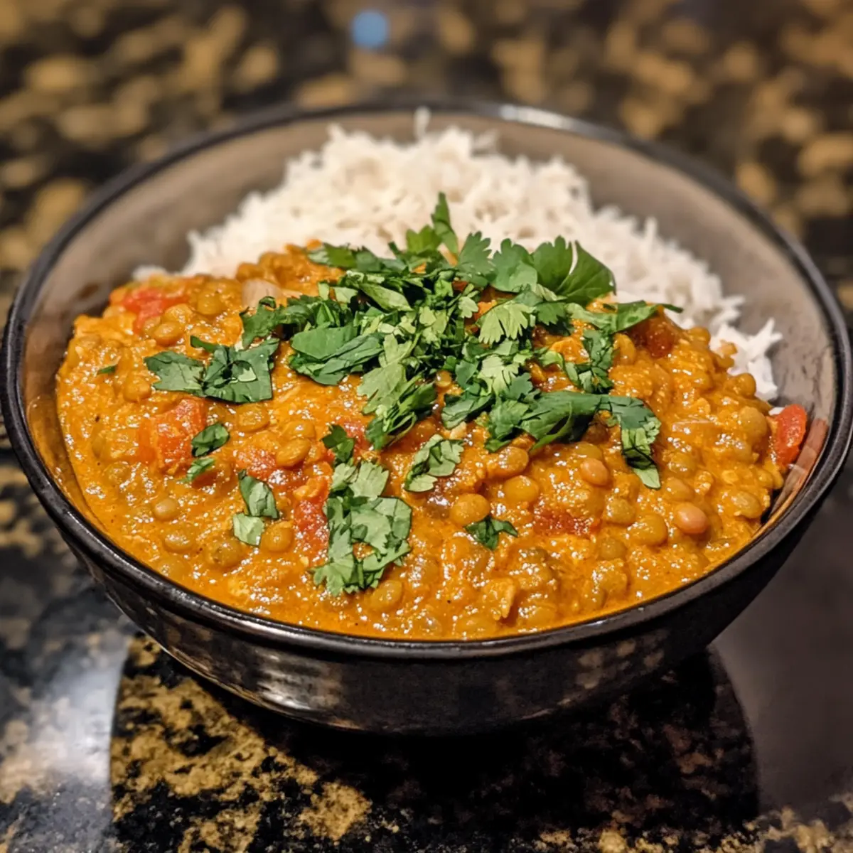Instant Pot Coconut Lentil Curry