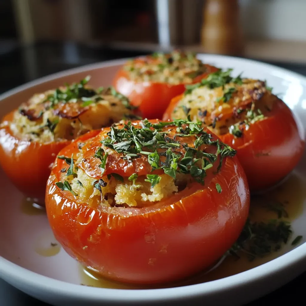 Provençal Stuffed Tomatoes with Herbs