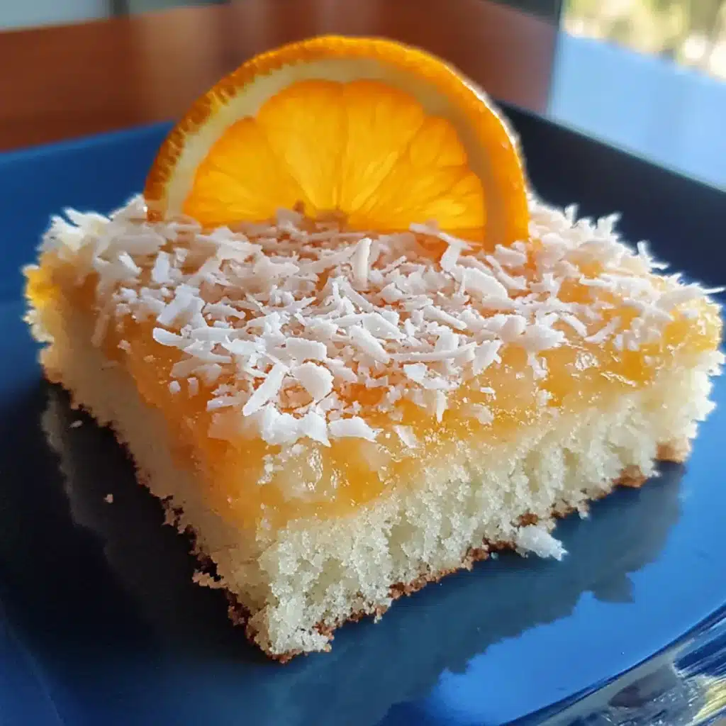 Coconut Orange Snack Cake