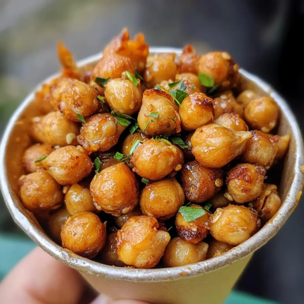 Honey-Roasted Chickpea Snack Cups