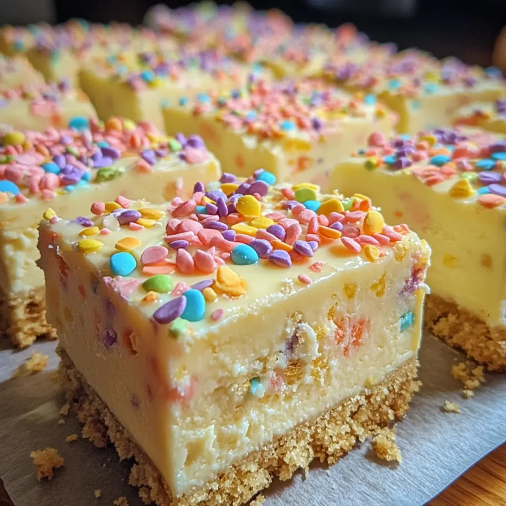 Easter Egg Lemon Cheesecake Bars
