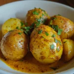 Golden Easter Egg Curry Potatoes