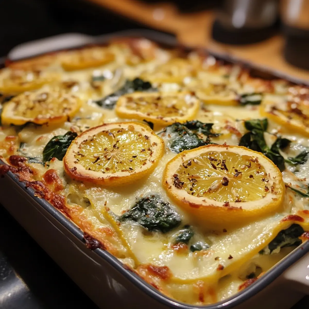 Spinach & Ricotta Lemon Bake