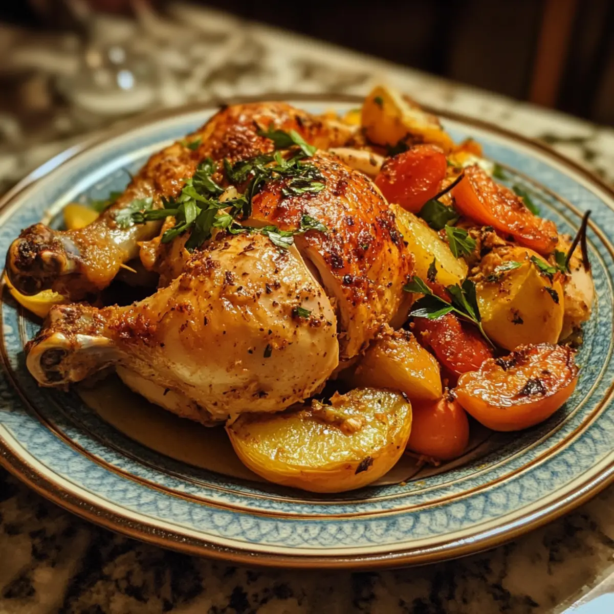 Moroccan Spiced Roast Chicken & Apricots