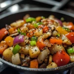 Sesame Ginger Vegetable Skillet