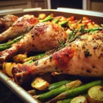 Herb-Citrus Roasted Turkey Legs with Spring Veg