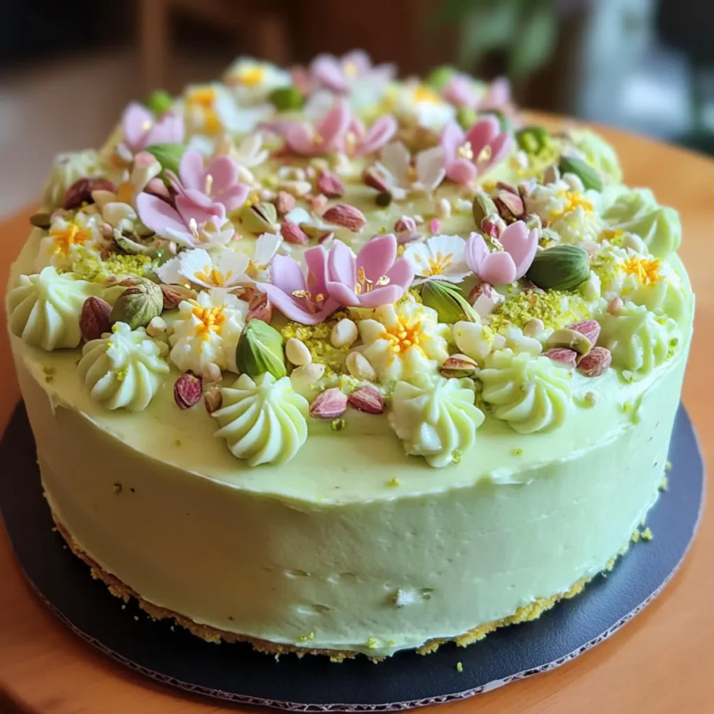 Pistachio Cardamom Easter Cake