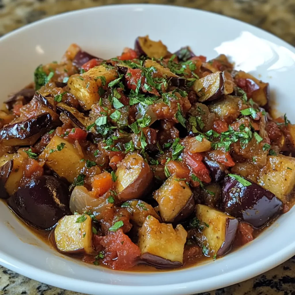 Sicilian Caponata with Roasted Eggplant