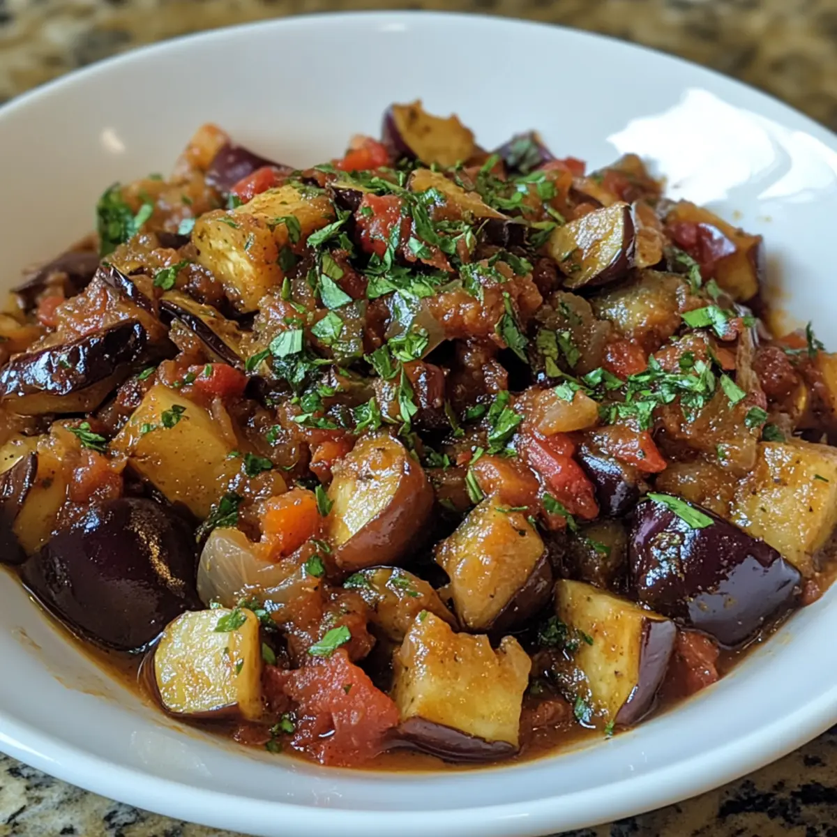 Sicilian Caponata with Roasted Eggplant