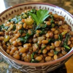 Slow Cooker Lebanese Lentils with Swiss Chard