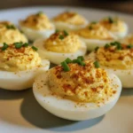Classic Deviled Eggs with Dijon & Chives