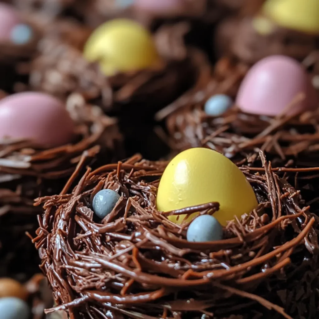 Dark Chocolate Easter Egg Nests
