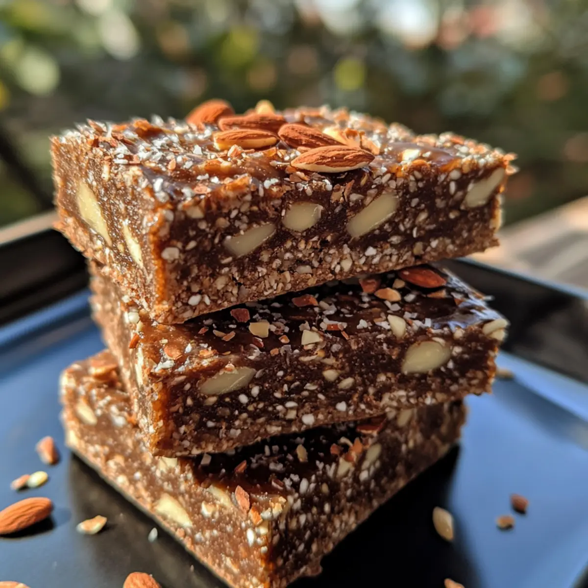 Cocoa Date Almond Energy Squares