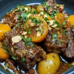 Moroccan Apricot & Almond Braised Lamb