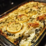 Spinach Ricotta Lemon Bake