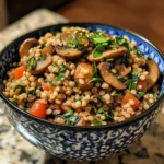 Gluten-Free Buckwheat Mushroom Pilaf
