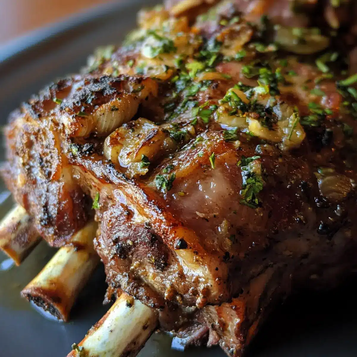 Garlic Yogurt Marinated Lamb Shoulder