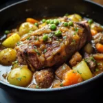 Slow Oven-Braised Lamb with Spring Vegetables