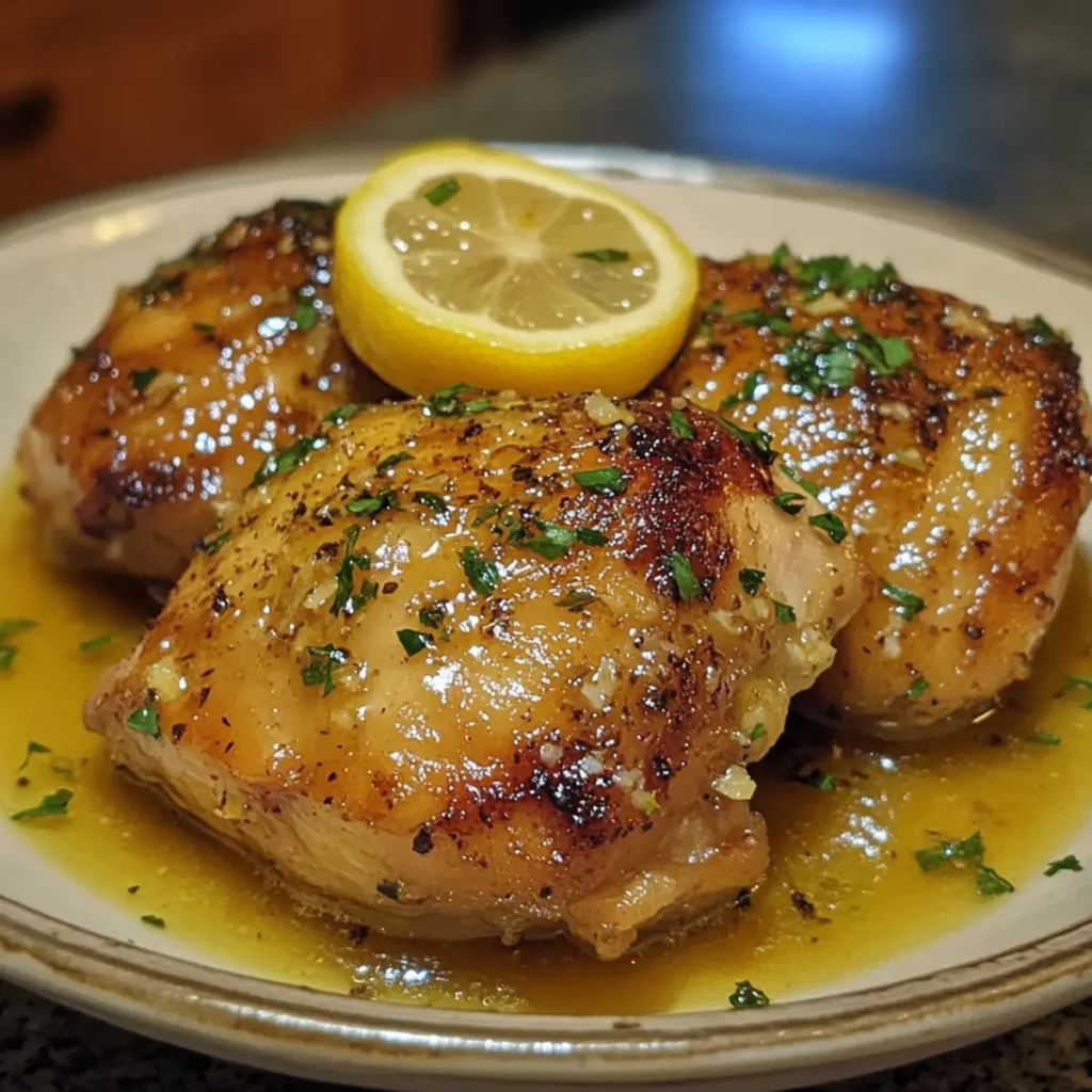 Instant Pot Lemon Garlic Chicken Thighs