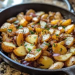 Rustic Easter Potato & Onion Skillet