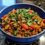 Instant Pot Lentil Vegetable Pilaf
