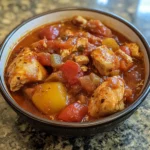 Crockpot Tomato Chicken Stew