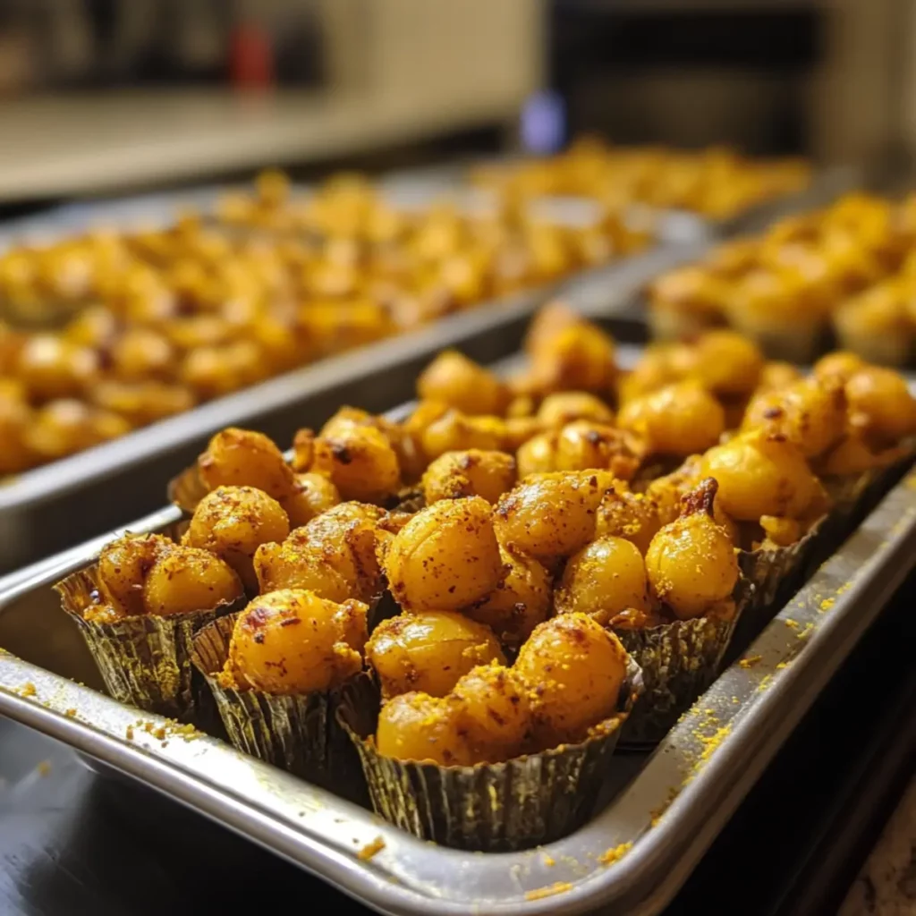 Turmeric Roasted Chickpea Snack Cups
