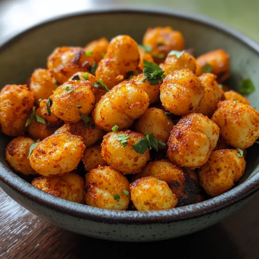 Roasted Paprika Chickpea Snack Bites