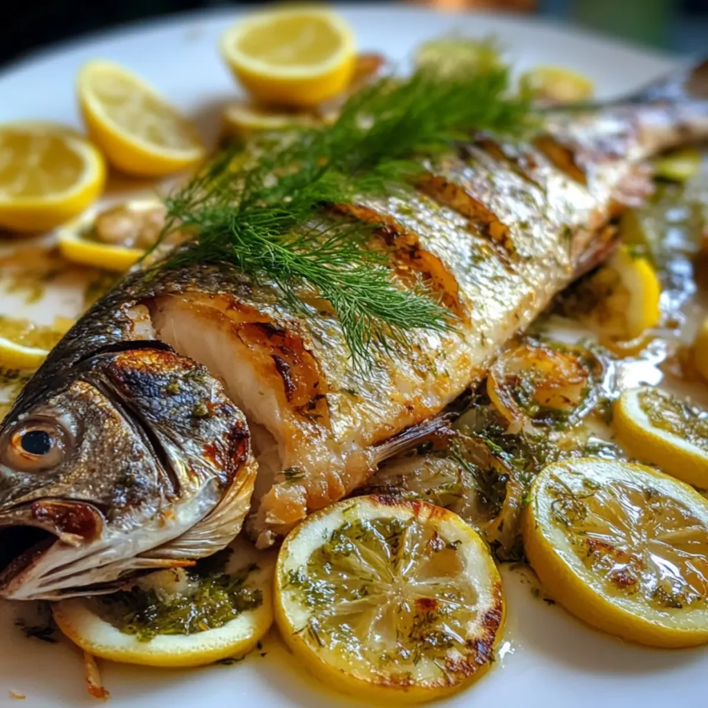 Lemon Fennel Whole Roasted Sea Bass