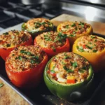 Easter Egg Stuffed Bell Peppers