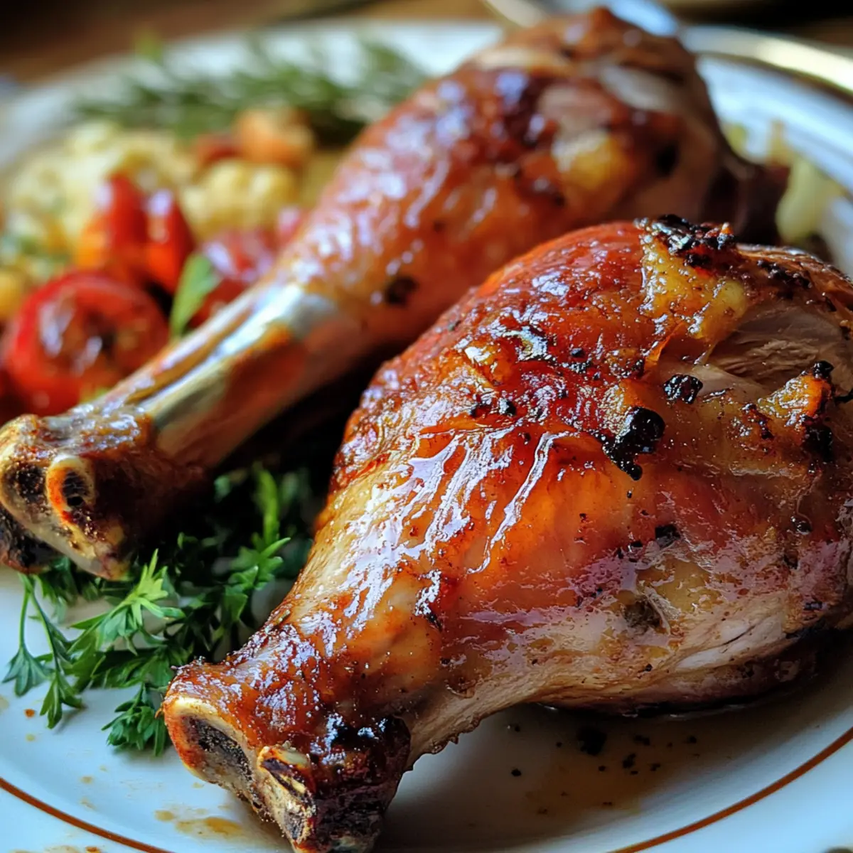 Slow Roasted Turkish-Style Turkey Legs