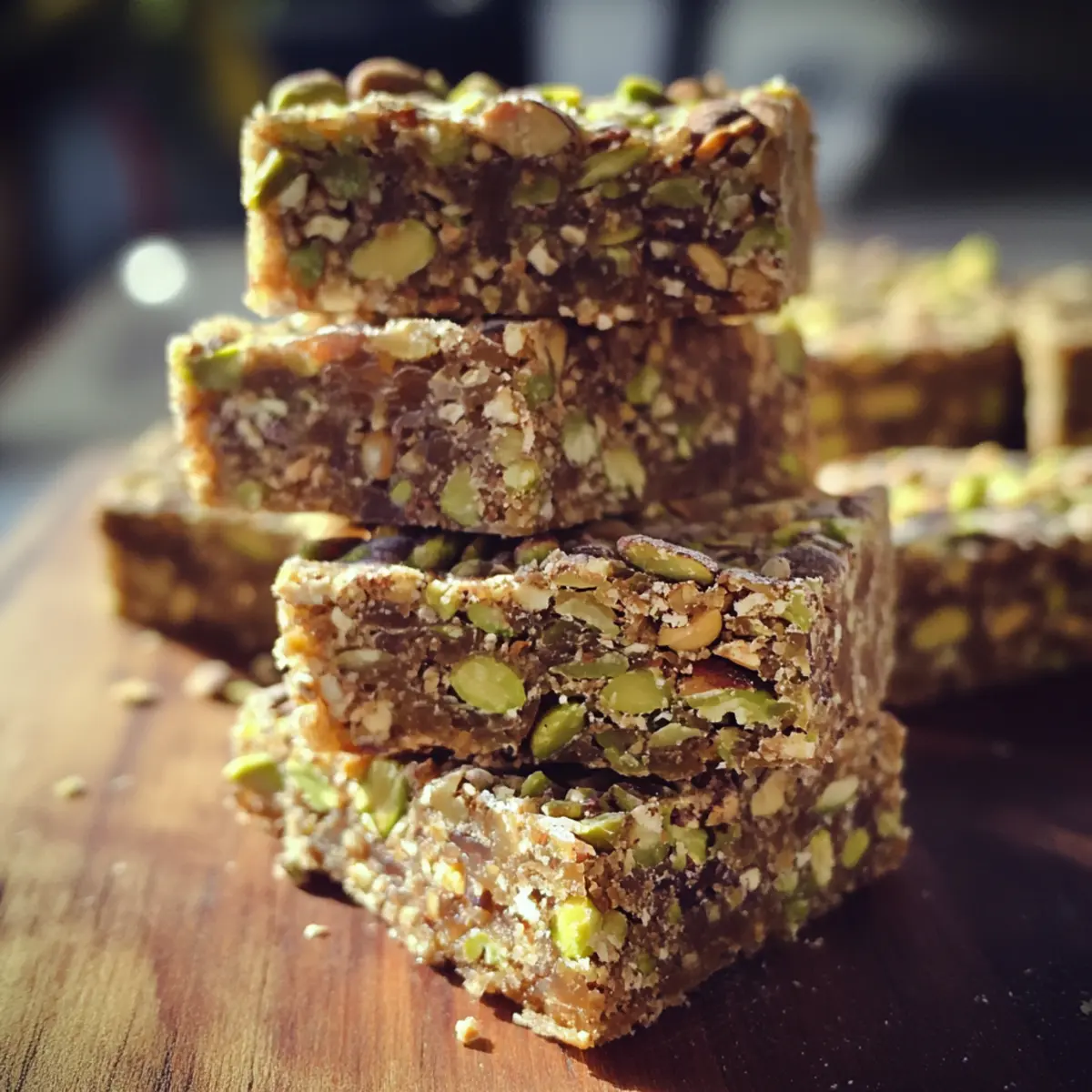 Pistachio Date Energy Squares