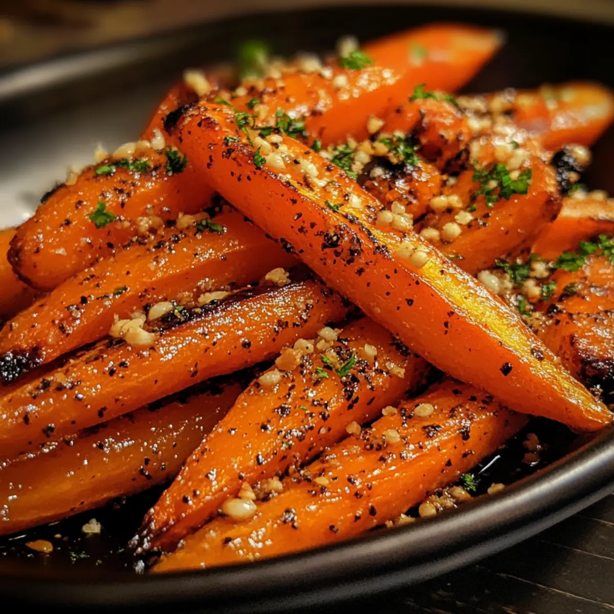 Honey Dijon Roasted Carrots with Seeds