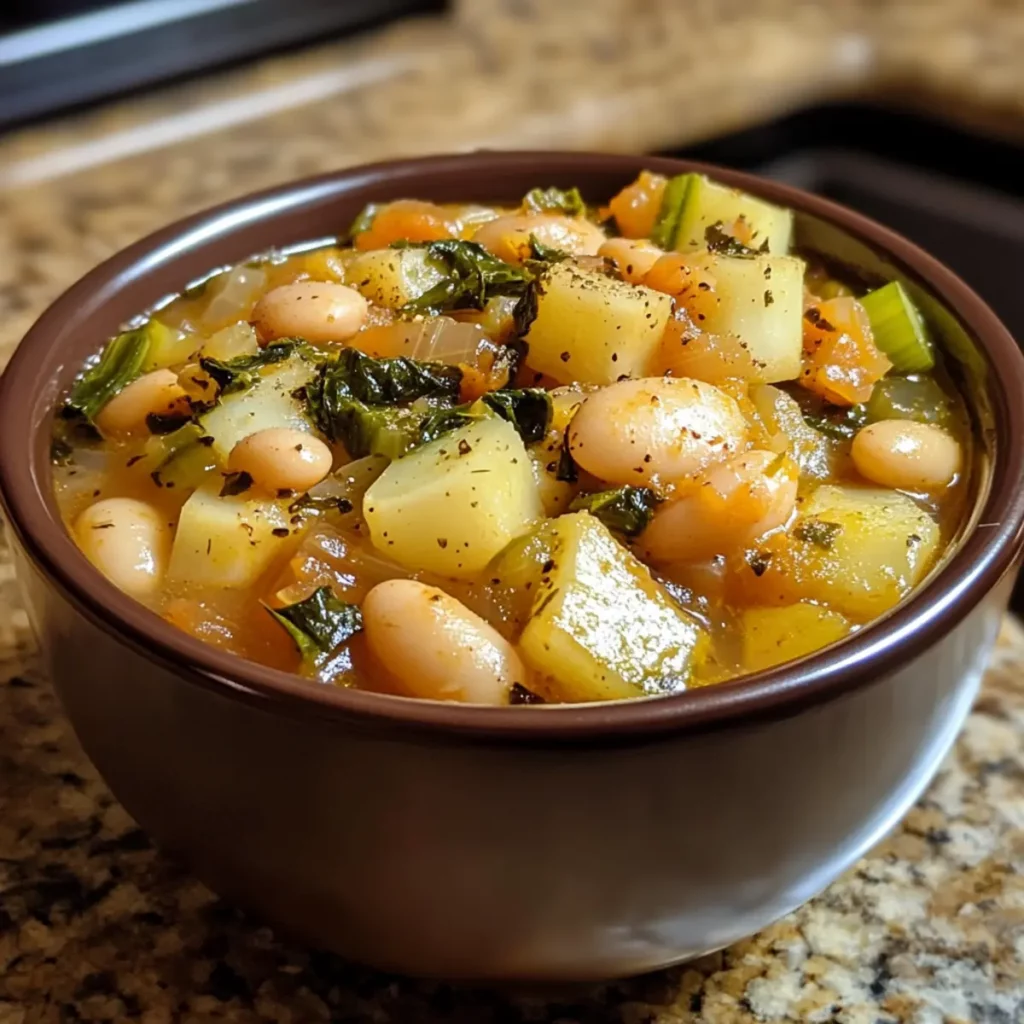 Crockpot Tuscan White Bean & Leek Stew