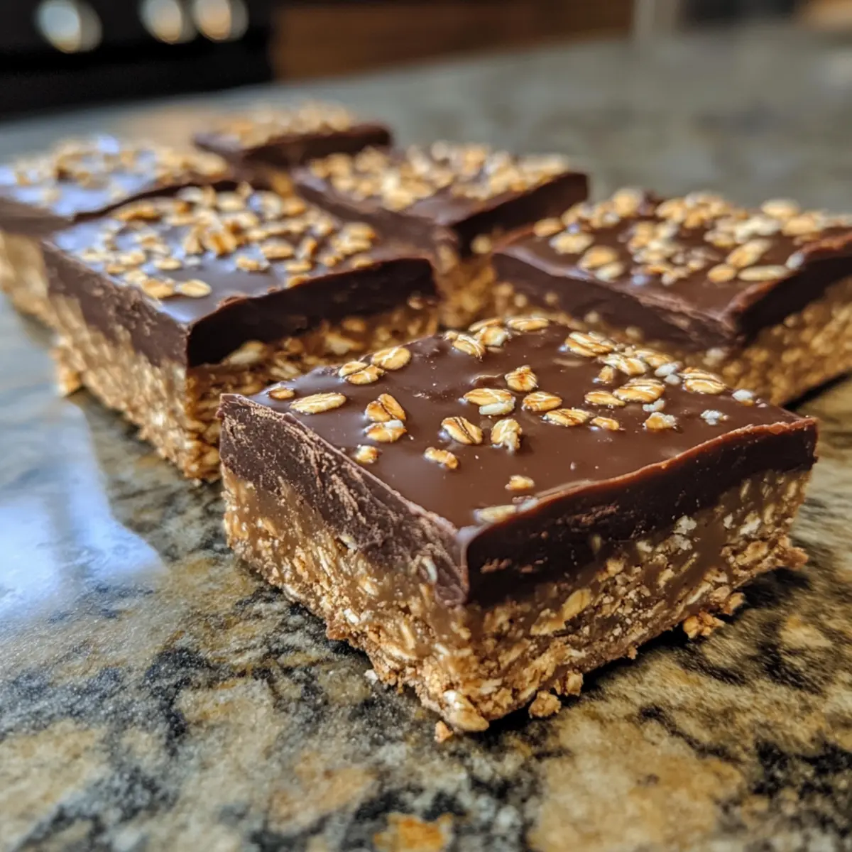 Salted Dark Chocolate Tahini Oat Bars