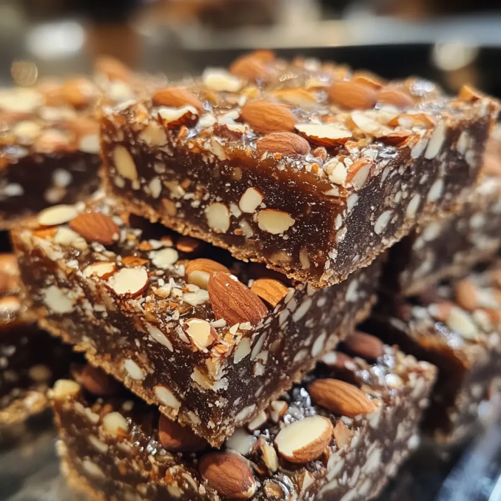 Cocoa Almond Date Snack Squares
