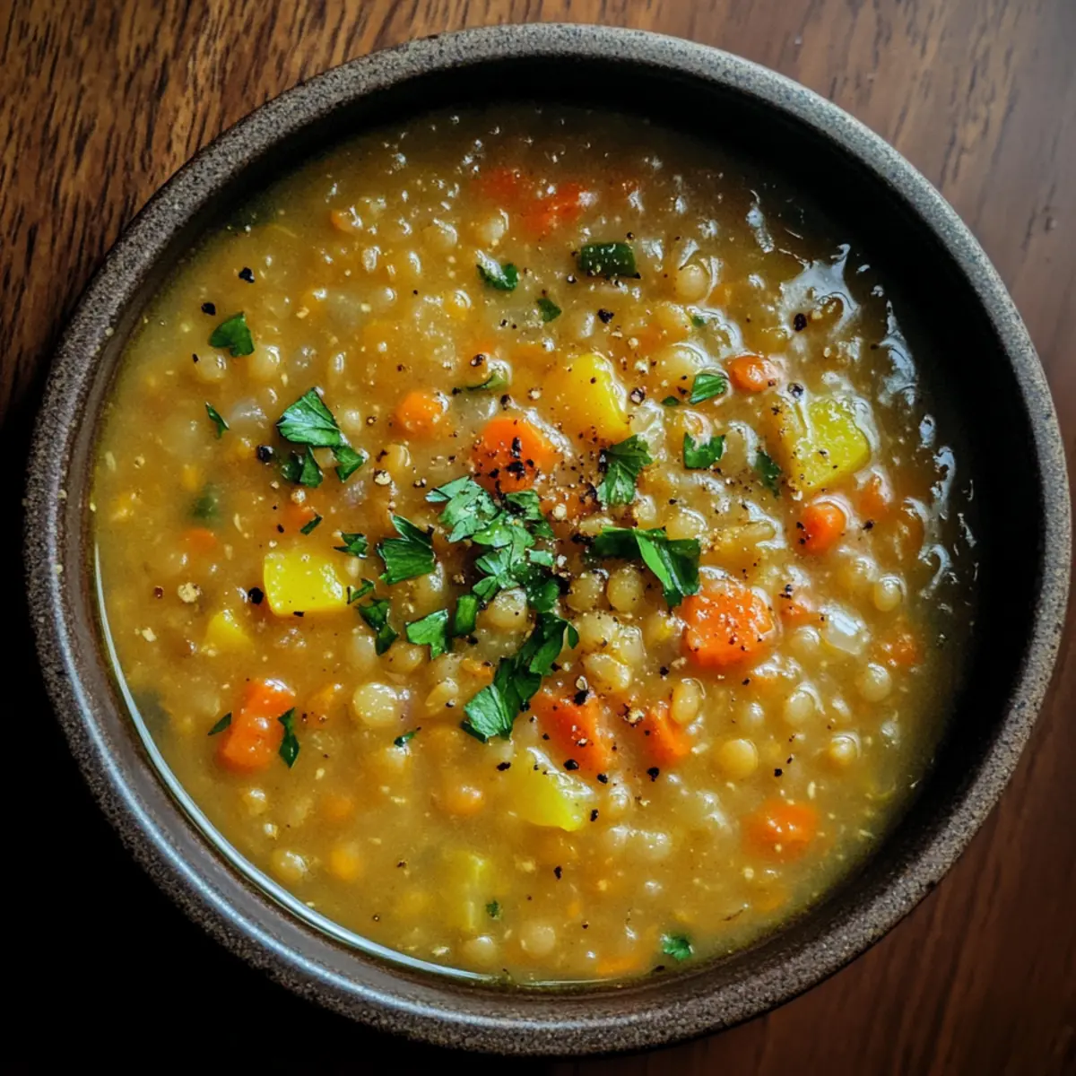 Golden Lentil & Vegetable Soup