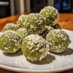 Matcha Coconut Energy Crunch Bites