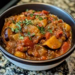 Slow Cooker Tomato Eggplant Stew