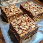 Cocoa Almond Butter Oat Crunch Bars