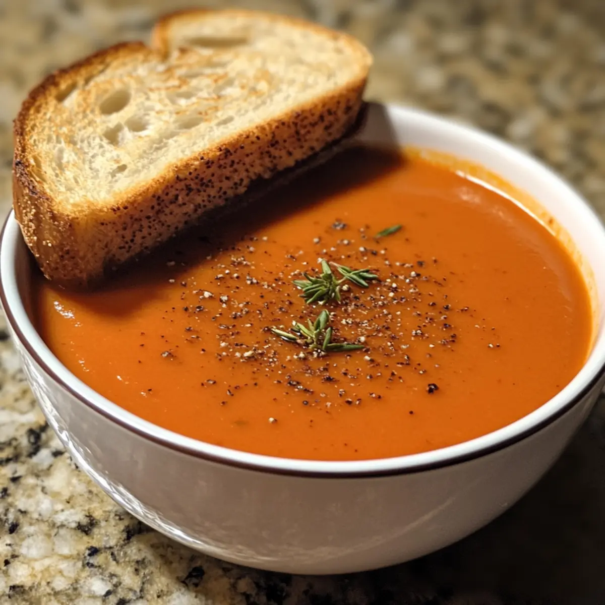 Spiced Roasted Red Pepper Tomato Soup